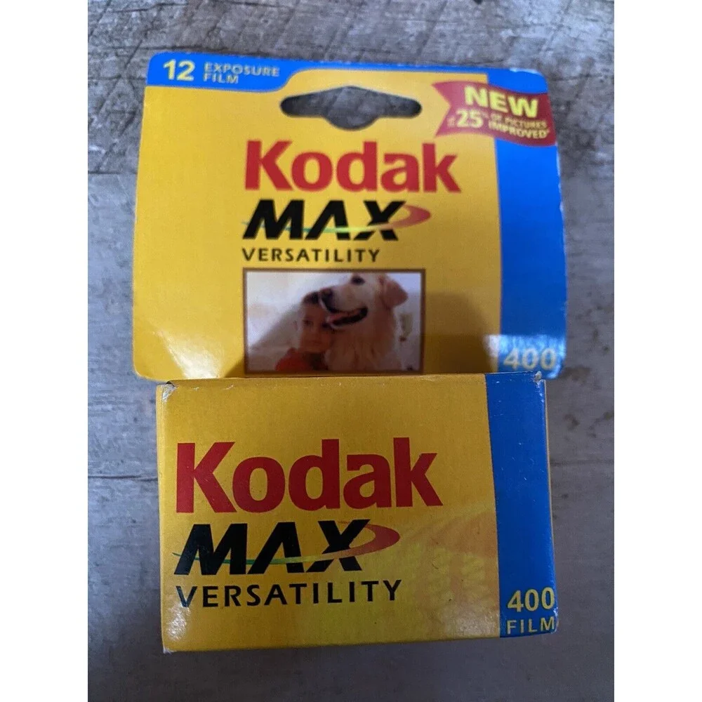 Kodak Max 400 Film 35 mm Color 12 Exposure Expired 3/03 NOS